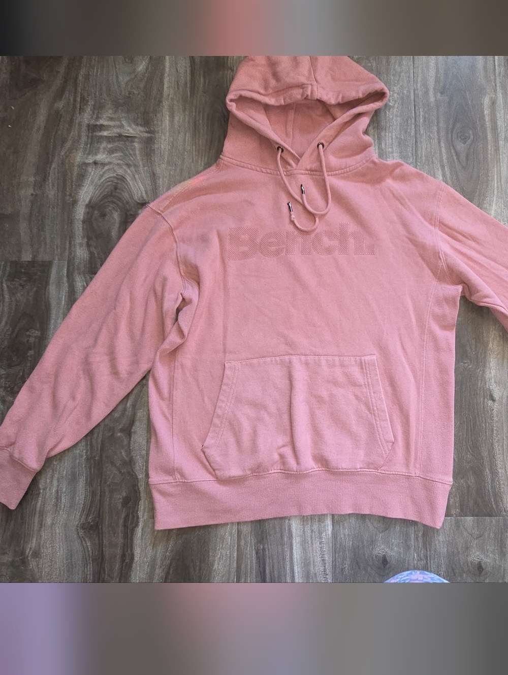 Bench Dusty Pink Hoodie with Subtle Logo